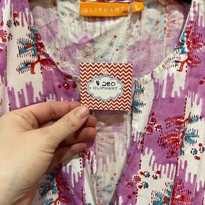 Oliphant v neck maxi dress, size Large